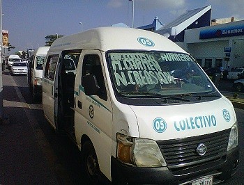 playa colectivo transportation carmen del transport buses playadelcarmen